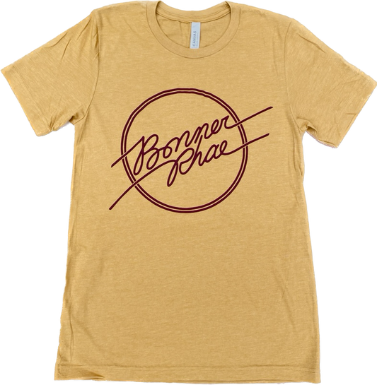 Mustard Circle Logo Tee